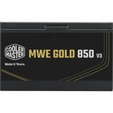 Cooler Master MWE 850 V3 Black alimentation  850 watt Noir, 1x 12V-2x6, 4x PCIe