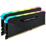 Corsair 16 Go DDR4-3600 Kit, Mémoire vive Noir, CMG16GX4M2D3600C18, Vengeance RGB RS, XMP