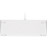 Corsair CH-9194114-DE - Tastatur clavier USB Allemand Blanc, clavier gaming Blanc, Layout DE, Cherry MX RGB Speed Silver, 60%, USB, Clavier mécanique, LED RGB, Blanc