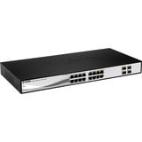 D-Link DGS-1210-16 Géré L2 Gigabit Ethernet (10/100/1000) Noir, Switch Argent/Noir, Géré, L2, Gigabit Ethernet (10/100/1000), Full duplex, Grille de montage