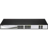 D-Link DGS-1210-16 Géré L2 Gigabit Ethernet (10/100/1000) Noir, Switch Argent/Noir, Géré, L2, Gigabit Ethernet (10/100/1000), Full duplex, Grille de montage