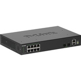 D-Link DGS-1530-10, Switch Noir, Géré, L2, Gigabit Ethernet (10/100/1000), Full duplex