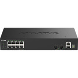 D-Link DGS-1530-10, Switch Noir, Géré, L2, Gigabit Ethernet (10/100/1000), Full duplex