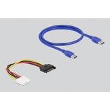 DeLOCK 41430 carte et adaptateur d'interfaces Interne PCIe, USB 3.2 Gen 1 (3.1 Gen 1), Carte de montage PCIe, PCIe, USB 3.2 Gen 1 (3.1 Gen 1), Noir, Bleu, Gris, PC, 0,8 Gbit/s, 128,2 mm