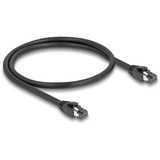 DeLOCK Câble réseau RJ-45 S/FTP Cat.8.1 Noir, 0,5 mètre