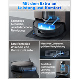 ECOVACS DEEBOT X11 OmniCyclone, Robot aspirateur Noir