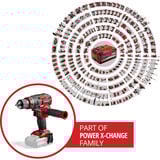 EINHELL Perceuse-visseuse à percussion professionnelle sans fil TP-CD 18/80 Li-i BL - Solo, 18 Volt, Perceuse à percussion Rouge/Noir