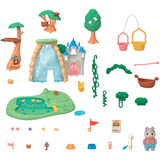 EPOCH Sylvanian Families - Aire de jeux d'aventure "Cascade", Jouets de construction 