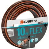 GARDENA 18030-20 tuyau d'arrosage 10 m Au-dessus du sol Gris, Orange Noir/Orange, 10 m, Au-dessus du sol, Gris, Orange, Tuyau seulement, 25 bar, 1,3 cm