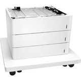 HP Chargeur 3x550 feuilles et socle Color LaserJet, Bac à papier Bac à papier, HP, Color LaserJet Enterprise Flow MFP M681z, M682z, Color LaserJet Enterprise M652dn, M652n, M653dn,..., 1650 feuilles, Blanc, Maison