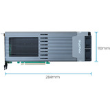 HighPoint Rocket 1749E PCIe Gen 4x16 to 8-E1.S x4 NVMe Switch, Carte d'interface 