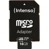 Intenso 3433470 mémoire flash 16 Go MicroSDHC UHS-I Classe 10, Carte mémoire 16 Go, MicroSDHC, Classe 10, UHS-I, 100 Mo/s, 45 Mo/s