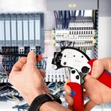 KNIPEX Pince à sertir auto-réglable Twistor T Rouge/Bleu