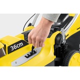 Kärcher LMO 18-36 Battery Tondeuse à gazon poussée Batterie Noir, Jaune Jaune/Noir, Tondeuse à gazon poussée, 36 cm, 3 cm, 7 cm, 45 L, Noir, Jaune