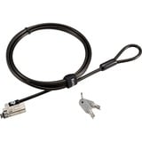 Kensington Câble de sécurité Slim NanoSaver 2.0 à clé, Verrou antivol Noir, 1,8 m, Kensington, Clé, Acier au carbone, Noir, Argent