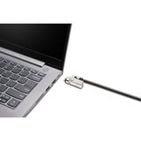 Kensington Câble de sécurité Slim NanoSaver 2.0 à clé, Verrou antivol Noir, 1,8 m, Kensington, Clé, Acier au carbone, Noir, Argent
