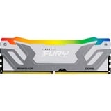 Kingston 24 Go DDR5-8400 (1x 24 Go), Mémoire vive Argent/Blanc, KF584CU40RWA-24, Renegade RGB, XMP 3.0