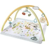 Mattel Sensimals Fisher-Price-Mon Tapis d’Éveil -Tapis et 6 jouets sensoriels, Arche de jeu/couverture Tapis de gymnastique pour bébé, Barre d'activités, Tissu, Plastique, Multicolore