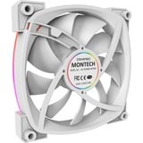 Montech RX120 PWM 120x120x25 ventilateur de boîtier RGB  Blanc, 120 x 120 x 25 mm