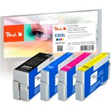 Peach PI200-637 cartouche d'encre 4 pièce(s) Noir, Cyan, Magenta, Jaune 50 ml, 25 ml, 2600 pages, 1900 pages, 4 pièce(s), Multi pack