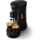 Philips CSA230 Machine à expresso 0,9 L, Padmaschine Noir, Machine à expresso, 0,9 L, Café en grains, 1450 W, Noir