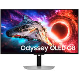 Samsung Odeyssey OLED G8 S32HG800SUX 32" 4K Ultra HD Moniteur gaming Argent, 1x DisplayPort, 2x HDMI, 1x USB-C, 2x USB-A, 240 Hz