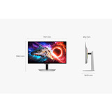 Samsung Odeyssey OLED G8 S32HG800SUX 32" 4K Ultra HD Moniteur gaming Argent, 1x DisplayPort, 2x HDMI, 1x USB-C, 2x USB-A, 240 Hz