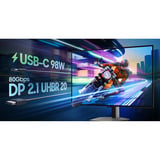 Samsung Odeyssey OLED G8 S32HG800SUX 32" 4K Ultra HD Moniteur gaming Argent, 1x DisplayPort, 2x HDMI, 1x USB-C, 2x USB-A, 240 Hz