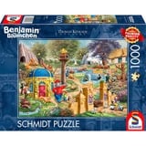Schmidt Spiele Benjamin Blümchen, Une journée au zoo de Neustadt, Puzzle 