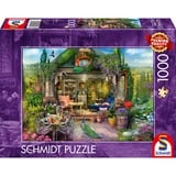 Schmidt Spiele Bonheur de maison de jardin dans les vignobles, Puzzle 