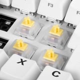 Sharkoon Linear Gateron CAP MILKY YELLOW Touches de clavier, Switch pour clavier Jaune/Blanc, Touches de clavier, Blanc, Jaune