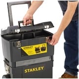 Stanley 1-93-968 Servante Carbone, Noir, 47 x 63 x 30 cm, Chariot à outils Noir/Jaune, Noir, 47 x 63 x 30 cm