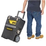 Stanley 1-93-968 Servante Carbone, Noir, 47 x 63 x 30 cm, Chariot à outils Noir/Jaune, Noir, 47 x 63 x 30 cm