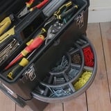 Stanley 1-93-968 Servante Carbone, Noir, 47 x 63 x 30 cm, Chariot à outils Noir/Jaune, Noir, 47 x 63 x 30 cm
