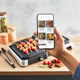 Tefal OptiGrill 4in1 GC774D Gril de contact grill à contact électrique Acier inoxydable, Acier inoxydable, Métal, Rectangulaire, Boutons, 600 cm², 30 x 20 mm