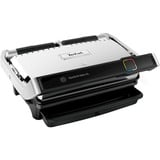 Tefal OptiGrill Elite XL GC760D12 Gril de contact grill à contact électrique Acier inoxydable brossé/Noir, Acier inoxydable, Acier inoxydable, 800 cm², 40 x 20 mm, Thermoplastique, 6 personne(s)