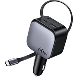 UGREEN EC602 Chargeur de voiture 60W Chargeur pour véhicule 1x USB-A 1x USB-C 2x USB-C, 1x USB-A