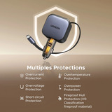 UGREEN EC602 Chargeur de voiture 60W Chargeur pour véhicule 1x USB-A 1x USB-C 2x USB-C, 1x USB-A