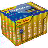 VARTA Longlife Batterie LR03 Box, AAA (Micro) 