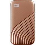 WD My Passport 2000 Go Or SSD externe Or, 2000 Go, USB Type-C, 3.2 Gen 2 (3.1 Gen 2), 1050 Mo/s, Protection par mot de passe, Or