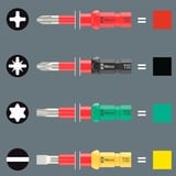 Wera Kraftform Kompakt VDE Stainless 17 extra slim 1 Tool Finder, 17 pièces, Tournevis Rouge/Bleu