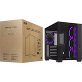 ASUS A32 PLUS boîtier midi tower Noir | 2x USB-A | 1x USB-C | RGB | Window