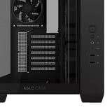 ASUS  boîtier midi tower Noir | 2x USB-A | 1x USB-C | RGB | Window