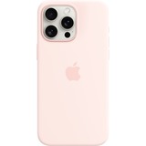 Apple Coque en silicone avec MagSafe pour iPhone 15 Pro Max, Housse/Étui smartphone Rose clair
