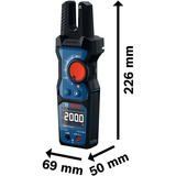Bosch Pince ampèremétrique ouverte GFM 1000-15, Appareil de mesure Bleu/Noir