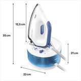 Braun CareStyle Compact IS 2143, Centrales à vapeur Blanc/Bleu