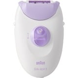 Braun Silk-épil 3 3-000 20 pince(s) Violet, Blanc, Appareil à épiler Blanc/lilas, Violet, Blanc, 20 pince(s), MicroGrip, Secteur, 100 - 240 V, 50 - 60 Hz