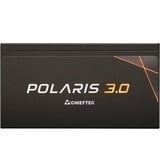 Chieftec Polaris 3.0 unité d'alimentation d'énergie 20+4 pin ATX ATX Noir alimentation  modulaire 1250 watt Noir, 4x PCIe, 1250 W, 100 - 240 V, 50/60 Hz, 15-8 A, Actif, 120 W