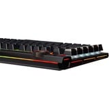 Corsair K100 RGB Mechanical Gaming clavier USB QWERTZ Allemand Noir Noir, Layout DE (QWERTZ), Cherry MX RGB Speed Silver, 100%, Taille réelle (100 %), USB, Clavier mécanique, QWERTZ, LED RGB, Noir