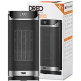 DREO Chauffage soufflant Solaris 619, Radiateur soufflant Noir/Argent